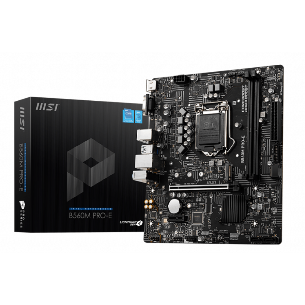 Материнская плата MSI B560M PRO-E Socket 1200/MicroATX/2хDDR4 DIMM (11401472) - фото 3