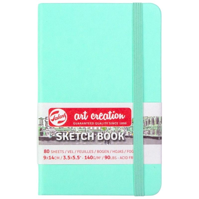 Альбом для графики Royal Talens Art Creation твердый переплет 140 г/кв. м 80 л. 9x14 см Fresh Mint (9314031M) Альбом для графики Royal Talens Art Creation твердый переплет 140 г/кв. м 80 л. 9x14 см Fresh Mint (9314031M)
