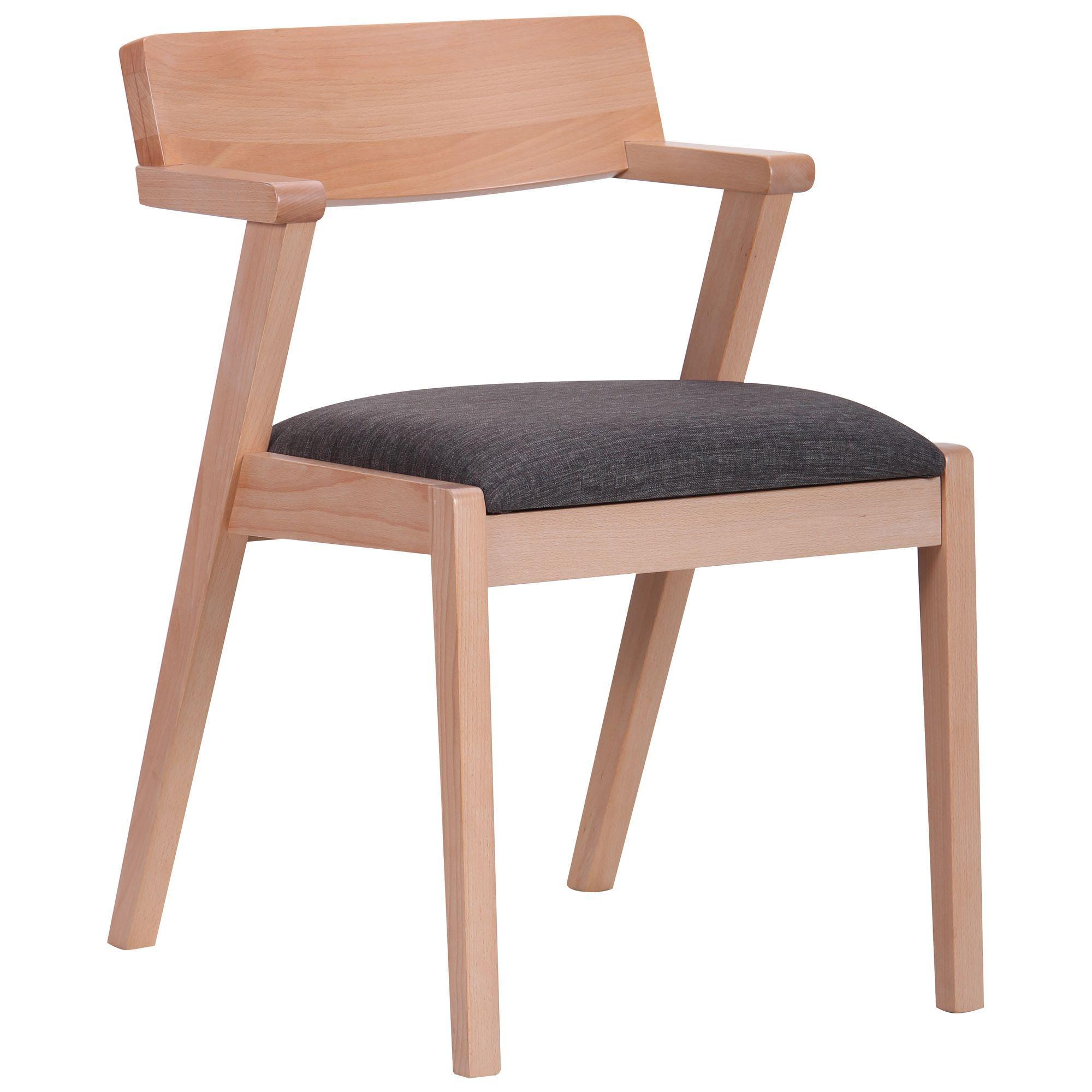 Стул AMF Рокфор Бук отбеленный/Антрацитовый (14088)