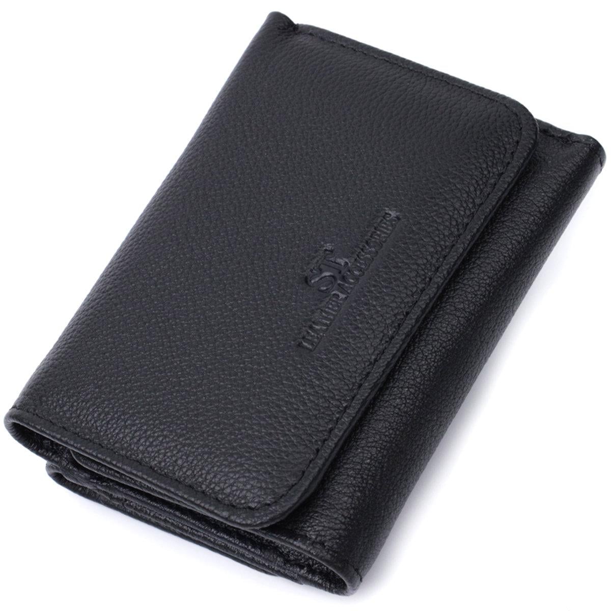 Портмоне жіноче ST Leather 22728 з монетницею шкіряне Чорний (168-136-22728)
