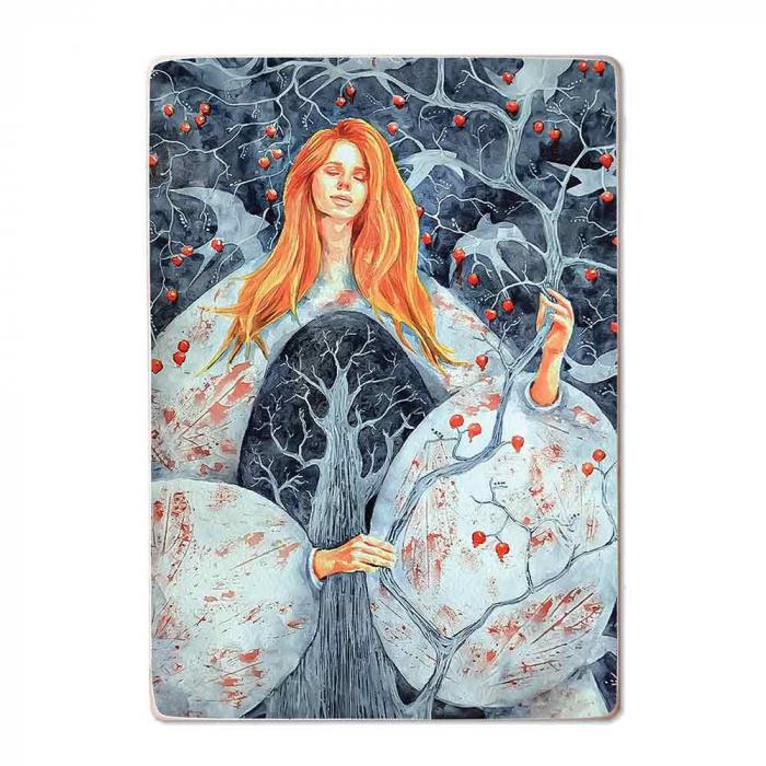 Постер деревянный на стену Единство с природой А4 (AA-0164567)