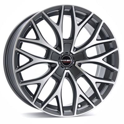 Диски на авто Borbet DY R19 W8.5 PCD5x112 ET30 DIA66.6 Matt dark grey Polished