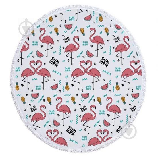 Пляжный коврик Summer Flamingo Розовый (kj123288)