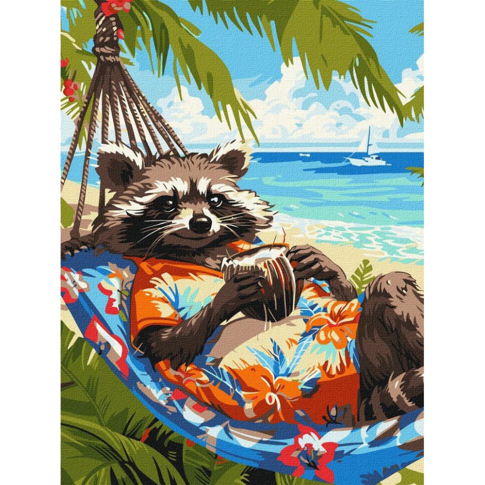 Картина за номерами Ideyka Тропічний відпочинок 30x40 см (KHO6652)