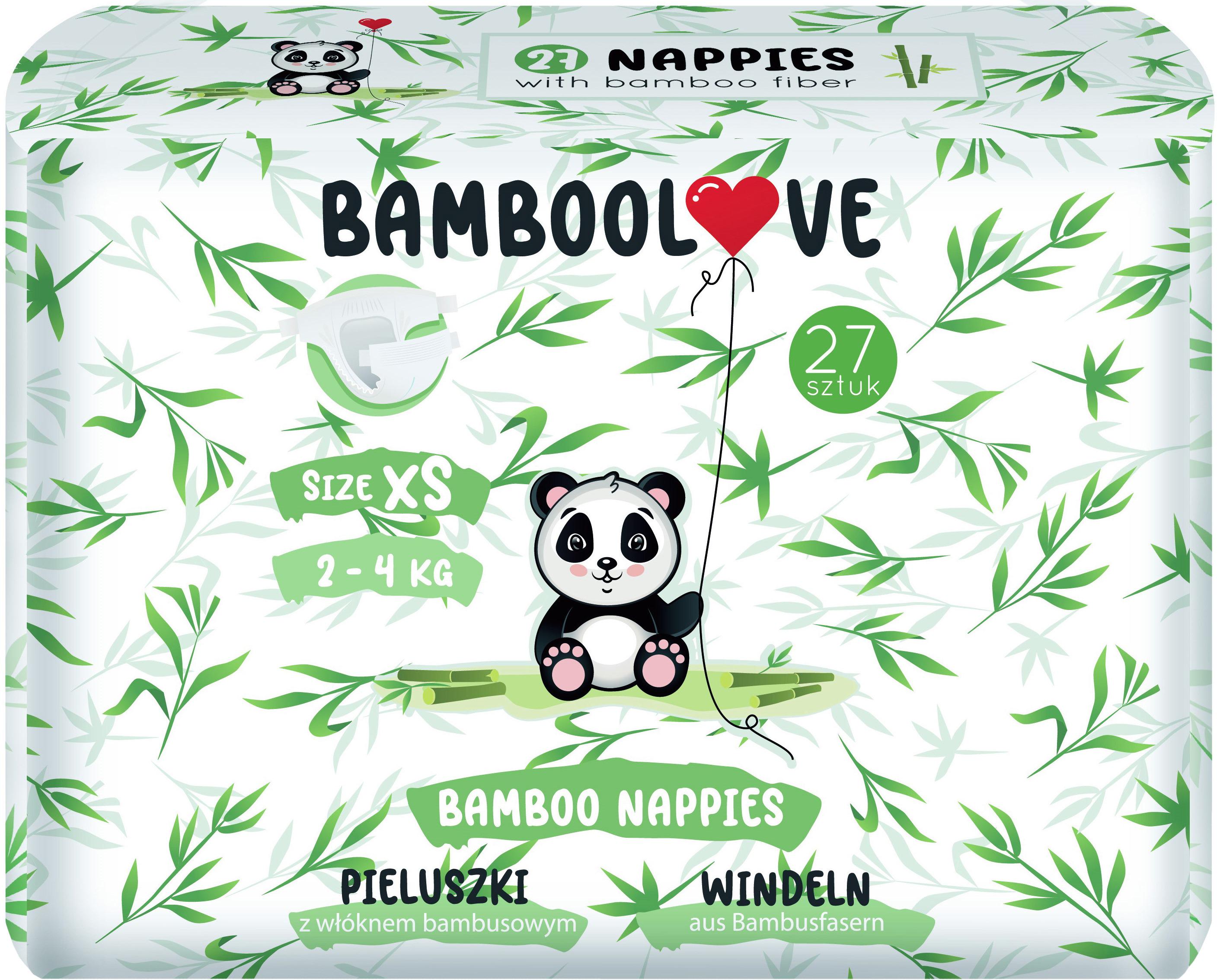 Підгузки дитячі одноразові BAMBOOLOVE XS до 3,5 кг (14262) - фото 1