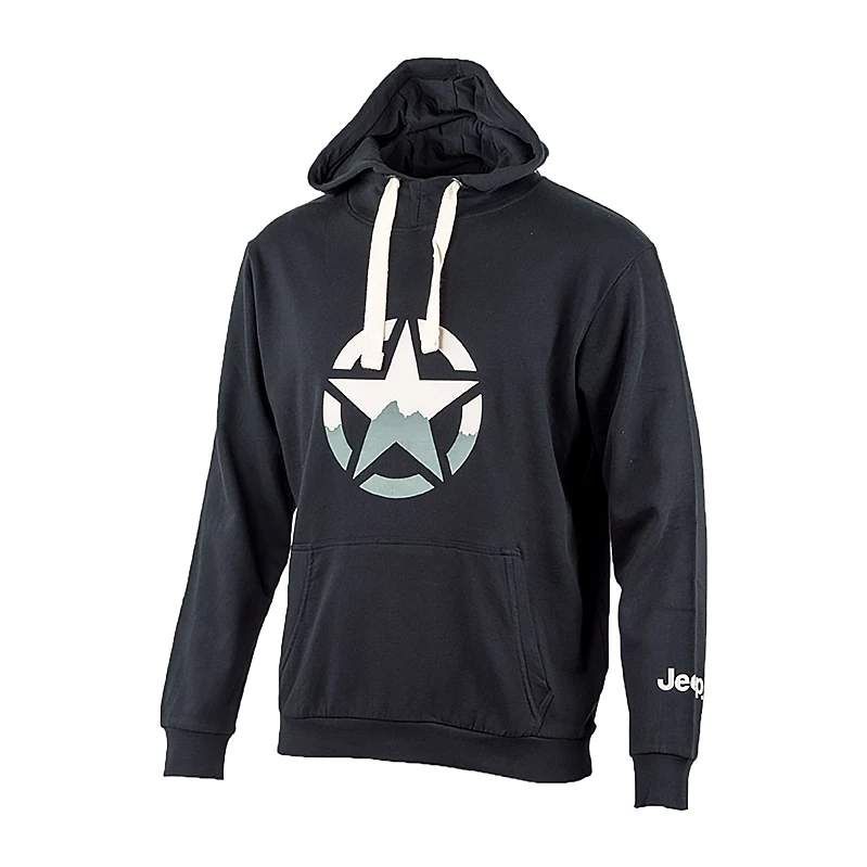 Худи мужское JEEP HOODED SWEATSHIRT STAR M Черный (O102568-B000 M)