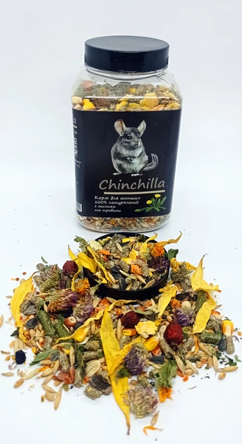 Корм Буся Chinchilla для шиншилл с семенами и травами 500 г (2404883166) - фото 2