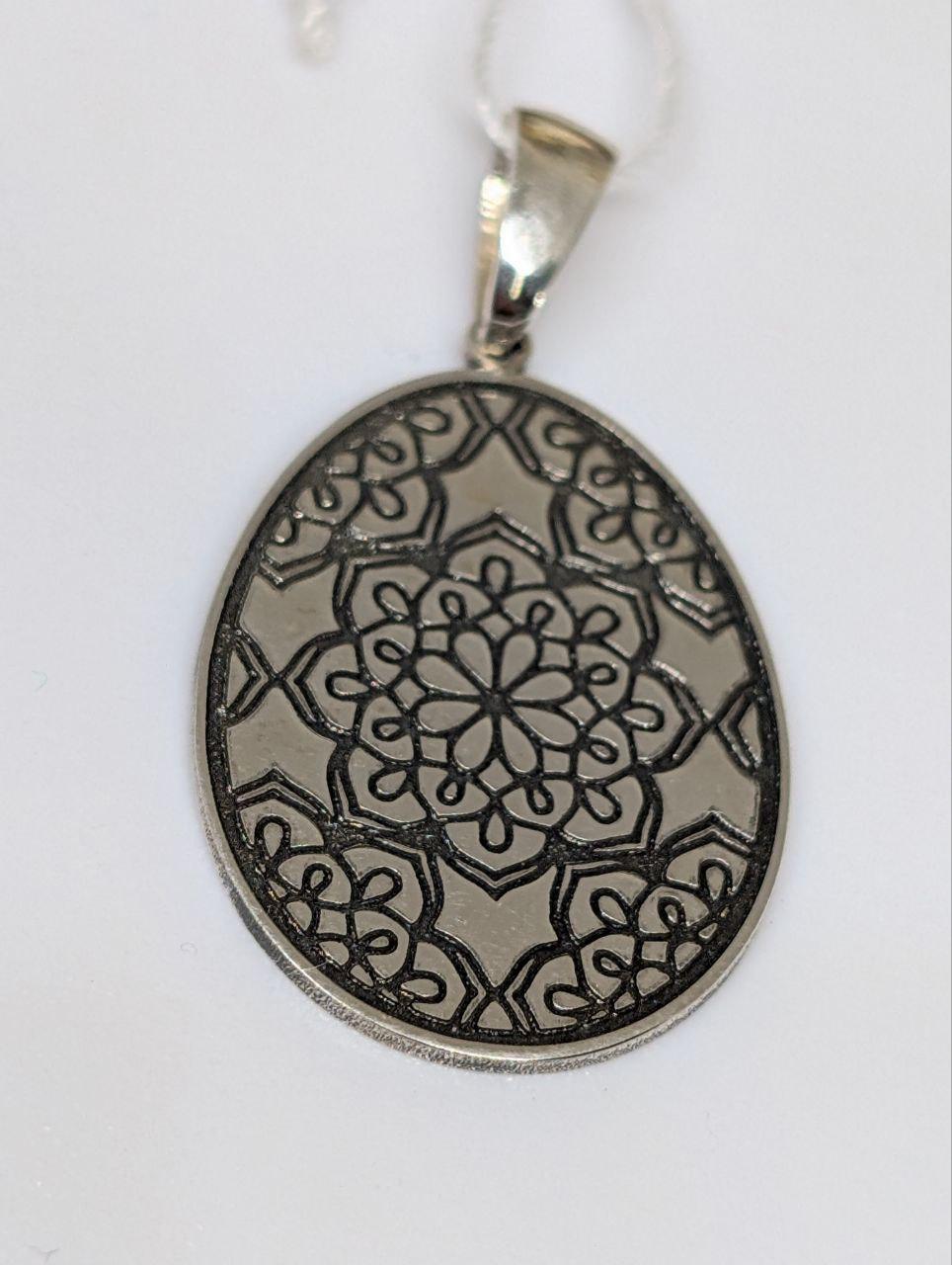 Кулон срібний 925 проби Писанка Мандала бажань (29163879)