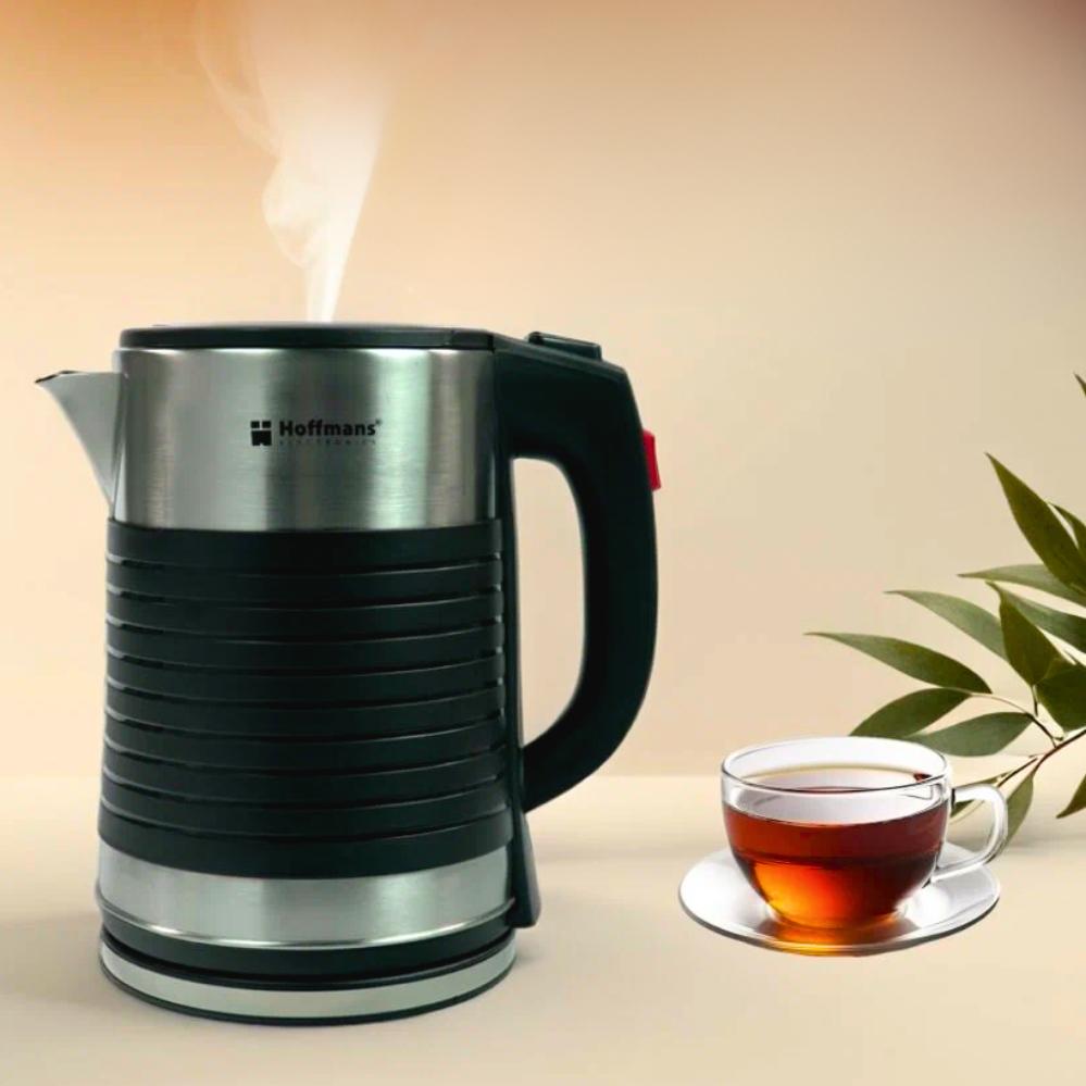 Электрочайник металлический Hoffmans Electronics HM-2545 2000W 2,5л Черный (120.1874) - фото 6 Электрочайник металлический Hoffmans Electronics HM-2545 2000W 2,5л Черный (120.1874) - фото 6