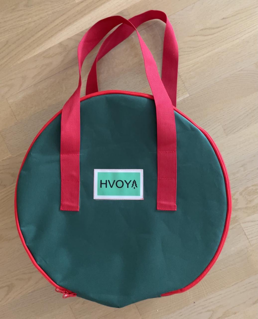 Сумка чохол HVOYA для зберігання новорічних прикрас 40 см Зелений