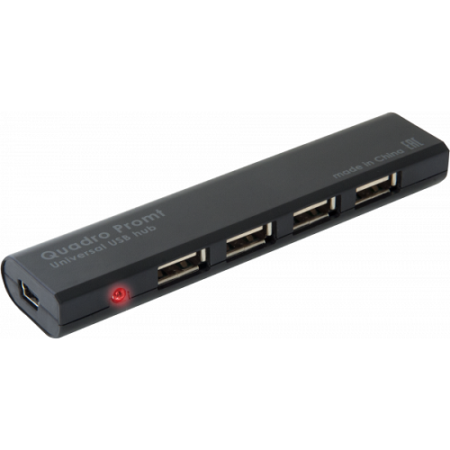 Концентратор Quadro Promt USB 4хUSB Black (83200)