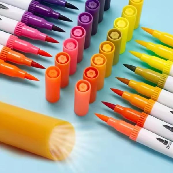 Набір маркерів-лайнерів та маркерів-кистей Worison на водній основі 60 шт. (23266402) - фото 2 Набір маркерів-лайнерів та маркерів-кистей Worison на водній основі 60 шт. (23266402) - фото 2