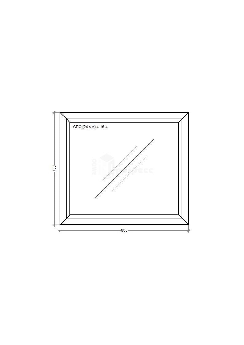 Окно металлопластиковое WDS Miroplast глухое 800х700 мм - фото 2 Окно металлопластиковое WDS Miroplast глухое 800х700 мм - фото 2