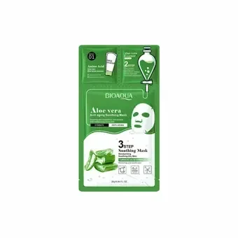 Маска для лица Bioaqua Aloe Vera Anti Agning Soothing Mask с экстрактом алоэ 25 г (27303759)