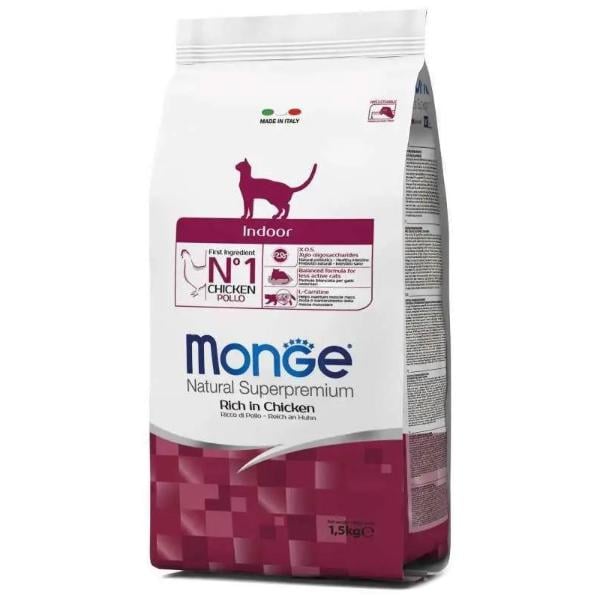 Корм для кошек сухой Monge Cat Indoor 1,5 кг (000025728)