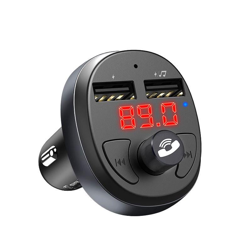 FM-трансмітер Hoco E41 Bluetooth подвійний USB Чорний (1908681289) - фото 2 FM-трансмітер Hoco E41 Bluetooth подвійний USB Чорний (1908681289) - фото 2