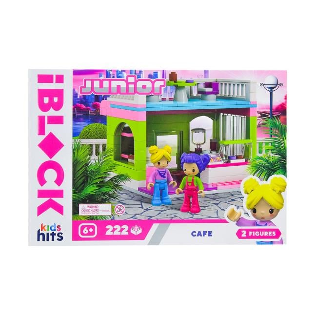 Конструктор Iblock Кафе KH08/003/4 Junior Kids hits 222 детали в коробке (4897126752397)