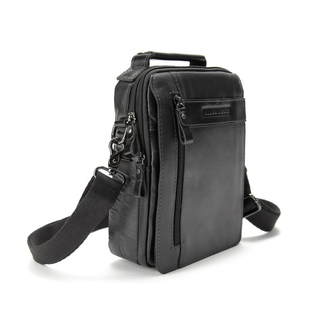 Мужская сумка через плечо с ручкой Royal Bag RR-4175A Черный (7598)