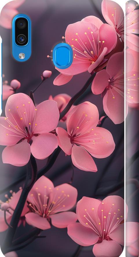 Чехол на Samsung Galaxy A20 2019 A205F Пурпурная сакура (6075m-1761-42517)