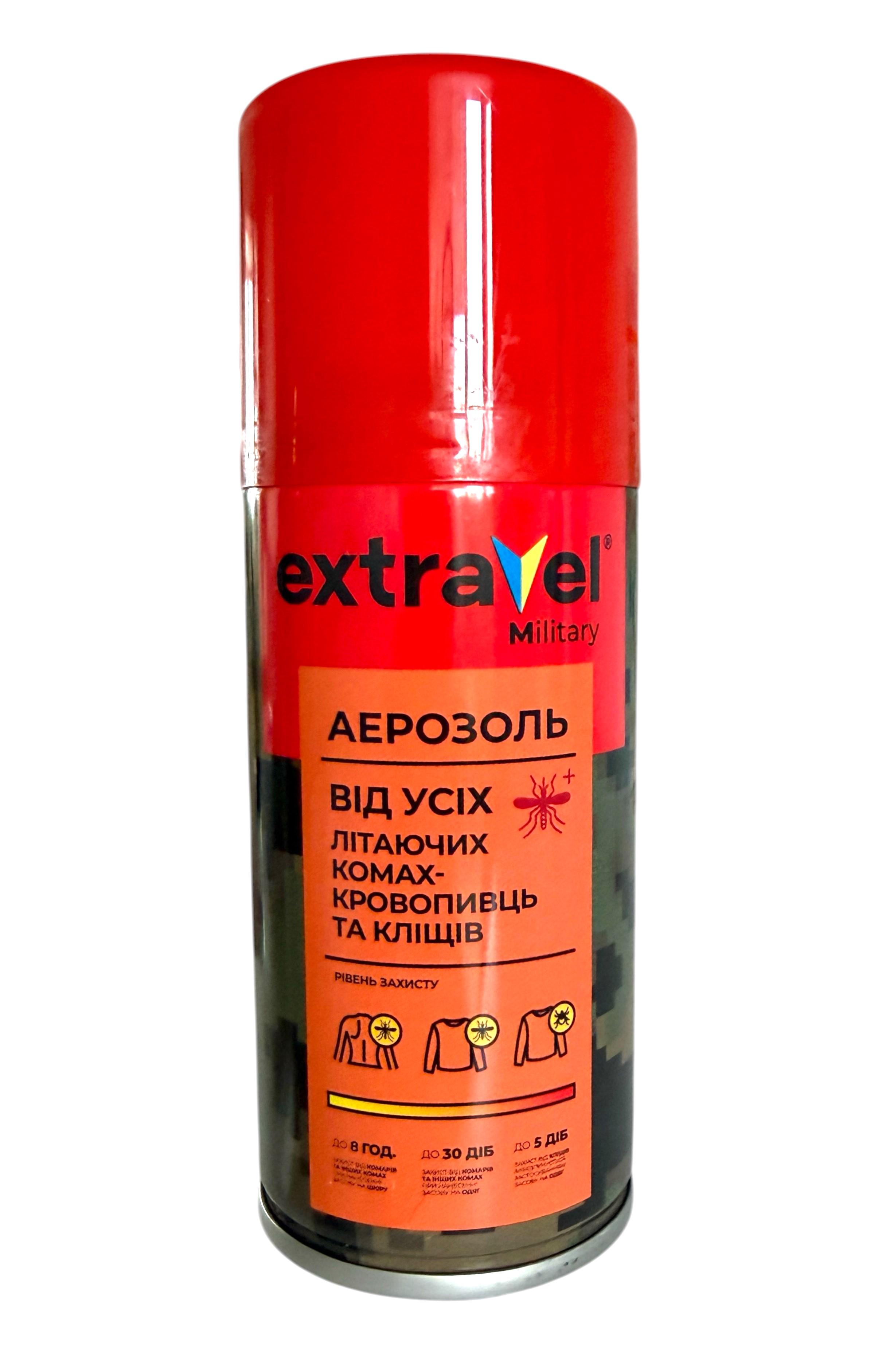 Аэрозоль от насекомых и клещей Extravel MILITARI 125 мл (1873047333)