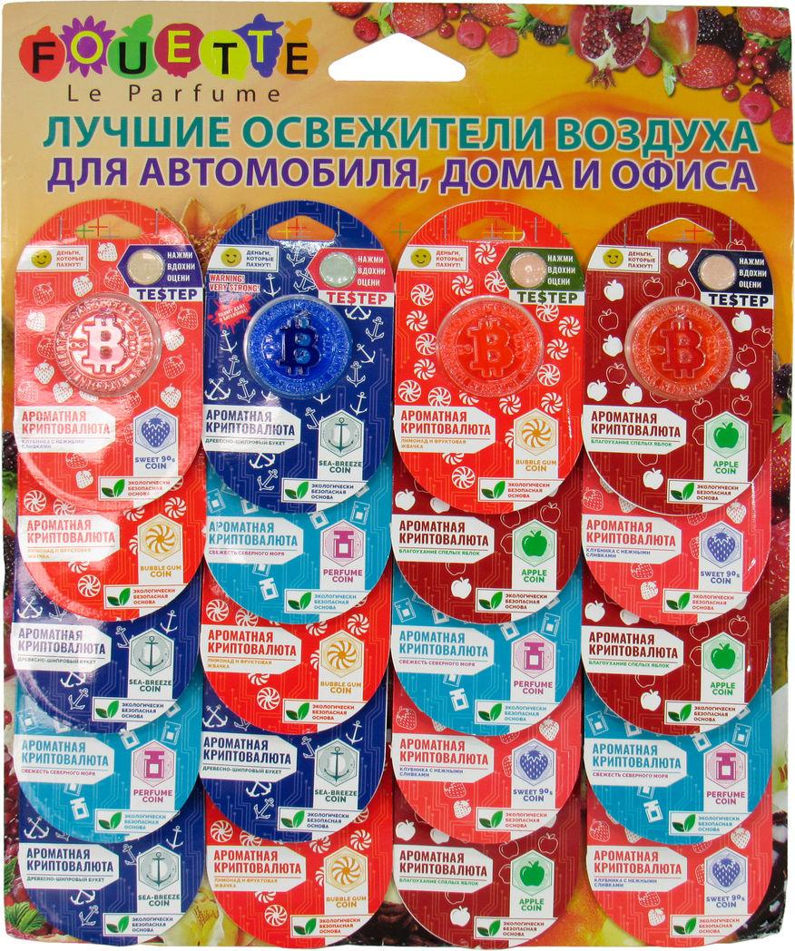 Ароматизатор для авто Tasotti Bitcoin на зеркало (0304782)