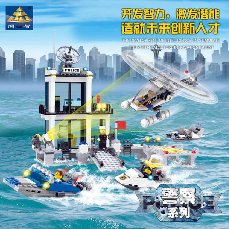 Конструктор Поліцейська дільниця Морська поліція Kazi 536 дет. (30411386) - фото 4