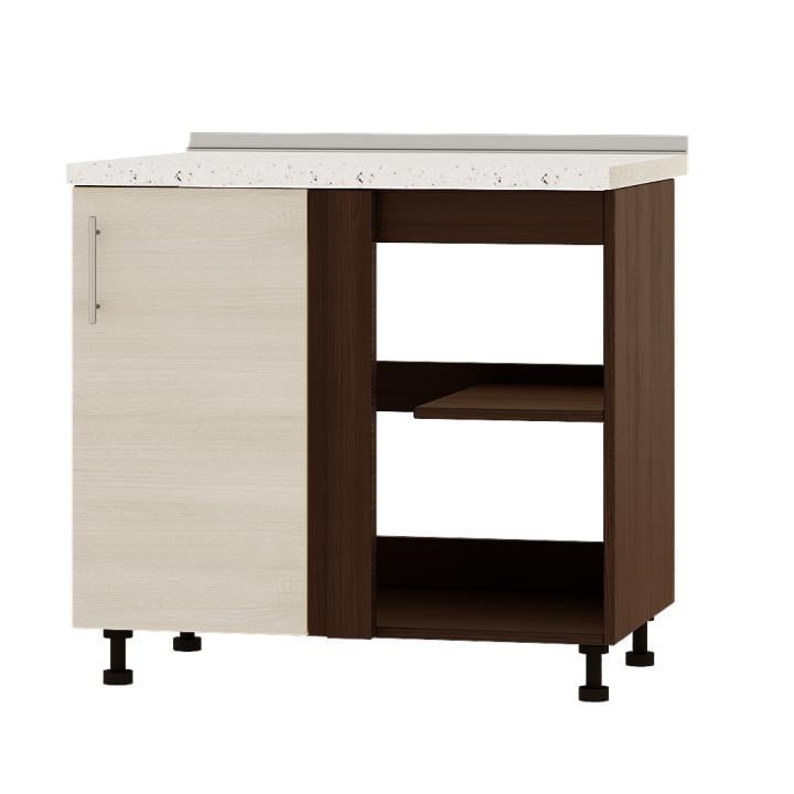 Модуль кухонный угловой Эверест Оптима Н89-895 без столешницы 90х47х82 см Дуб шамони светлый (DTM-3961)