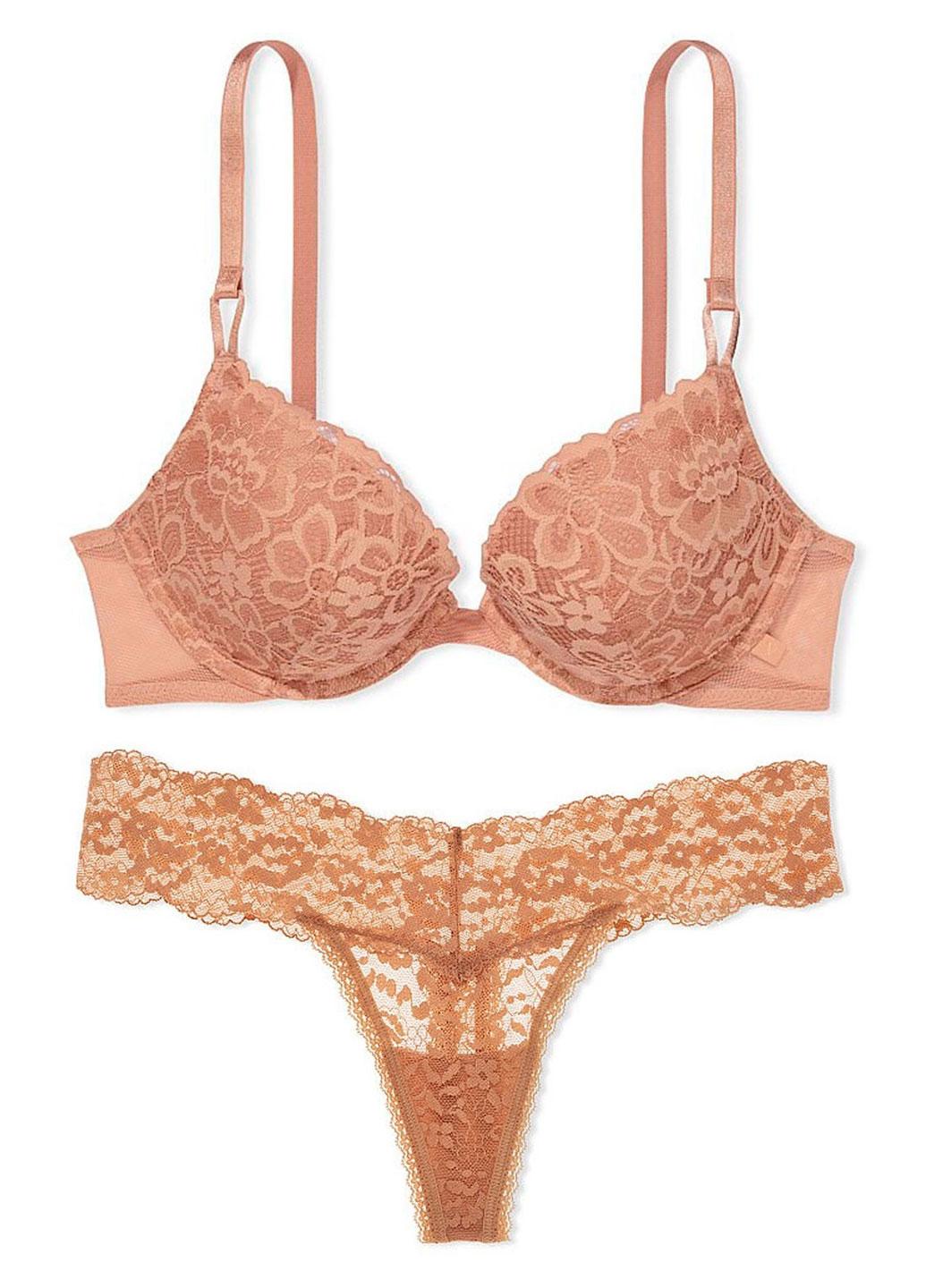 Комплект нижнего белья Victoria's Secret 36D/L Бежевый (36000122637SEQ5536D/L)