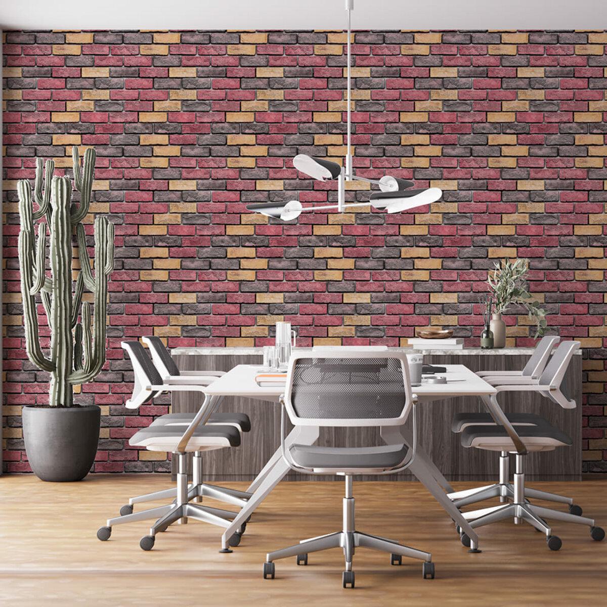 Шпалери самоклеючі Катеринославська цегла 2800х500х2 мм Червоний (SW-00001944) - фото 6 Шпалери самоклеючі Катеринославська цегла 2800х500х2 мм Червоний (SW-00001944) - фото 6