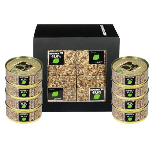 Набор Паштет из говяжей печени Zdorovo 8х100 г (2200184610783) Набор Паштет из говяжей печени Zdorovo 8х100 г (2200184610783)