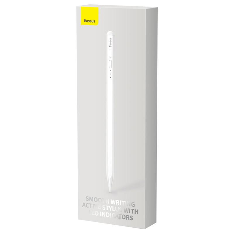 Стилус BASEUS Smooth Writing with LED Indicators Active Version White (SXBC000202) - фото 6