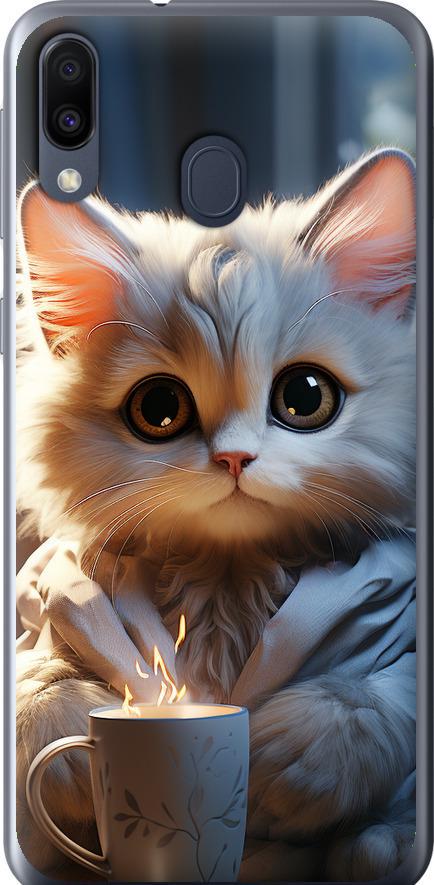 Чехол на Samsung Galaxy M20 White cat (5646t-1660-42517)