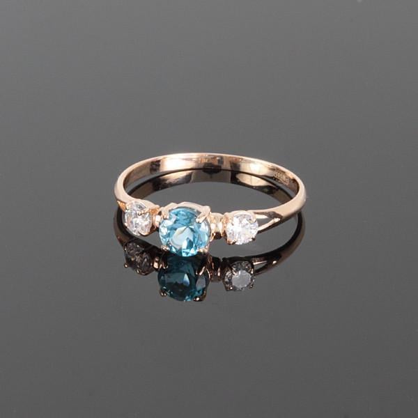 Кільце з червоного золота з топазом (2249413723)