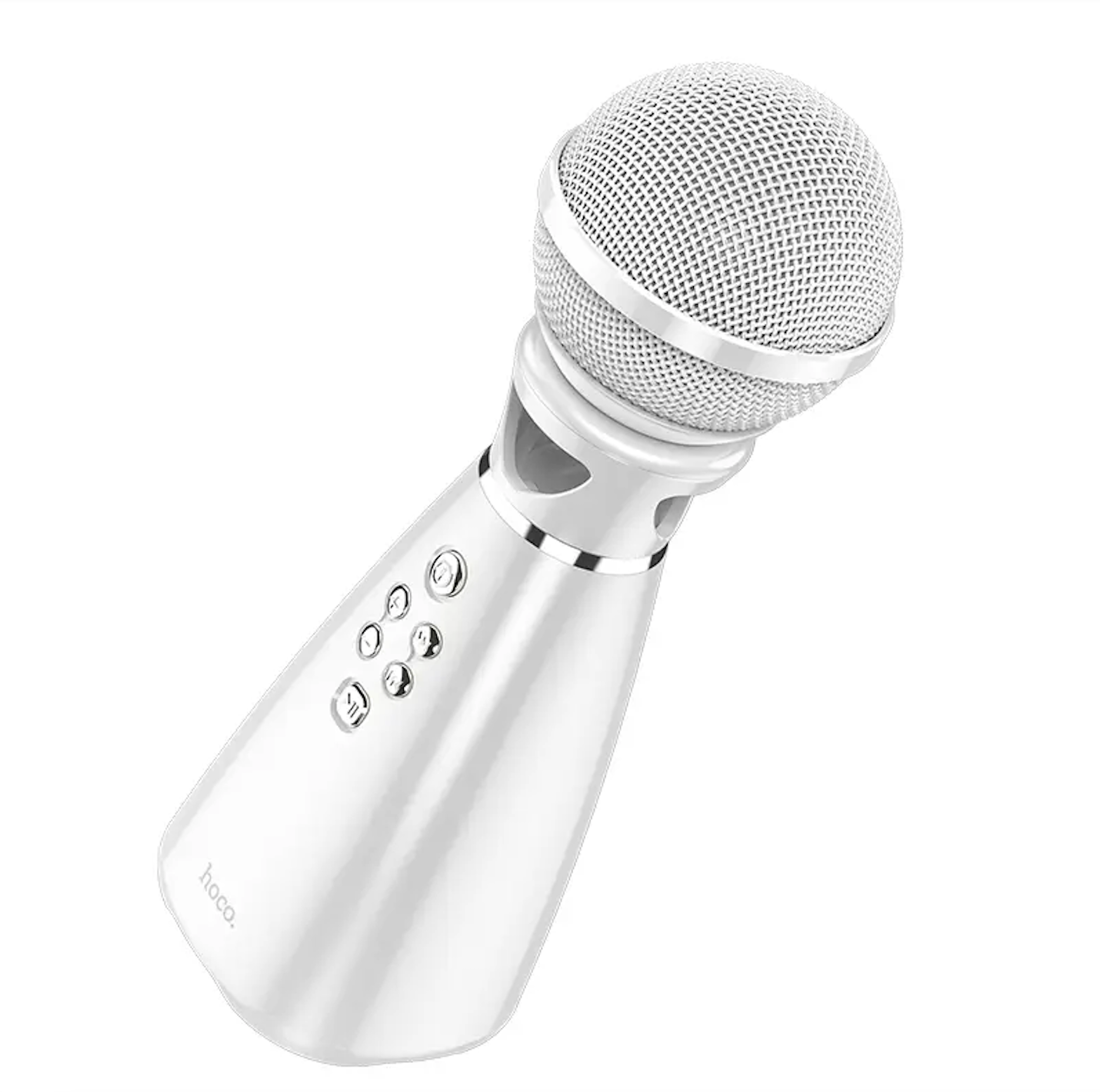 Беспроводной караоке микрофон HOCO BK6 портативный 5Вт Белый
