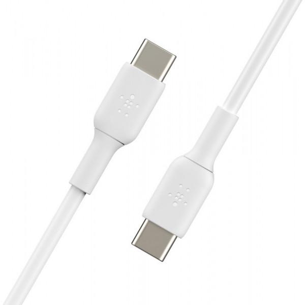 Belkin Кабель Belkin USB-С-USB-С, PVC, 1m, white (CAB003BT1MWH) - фото 4