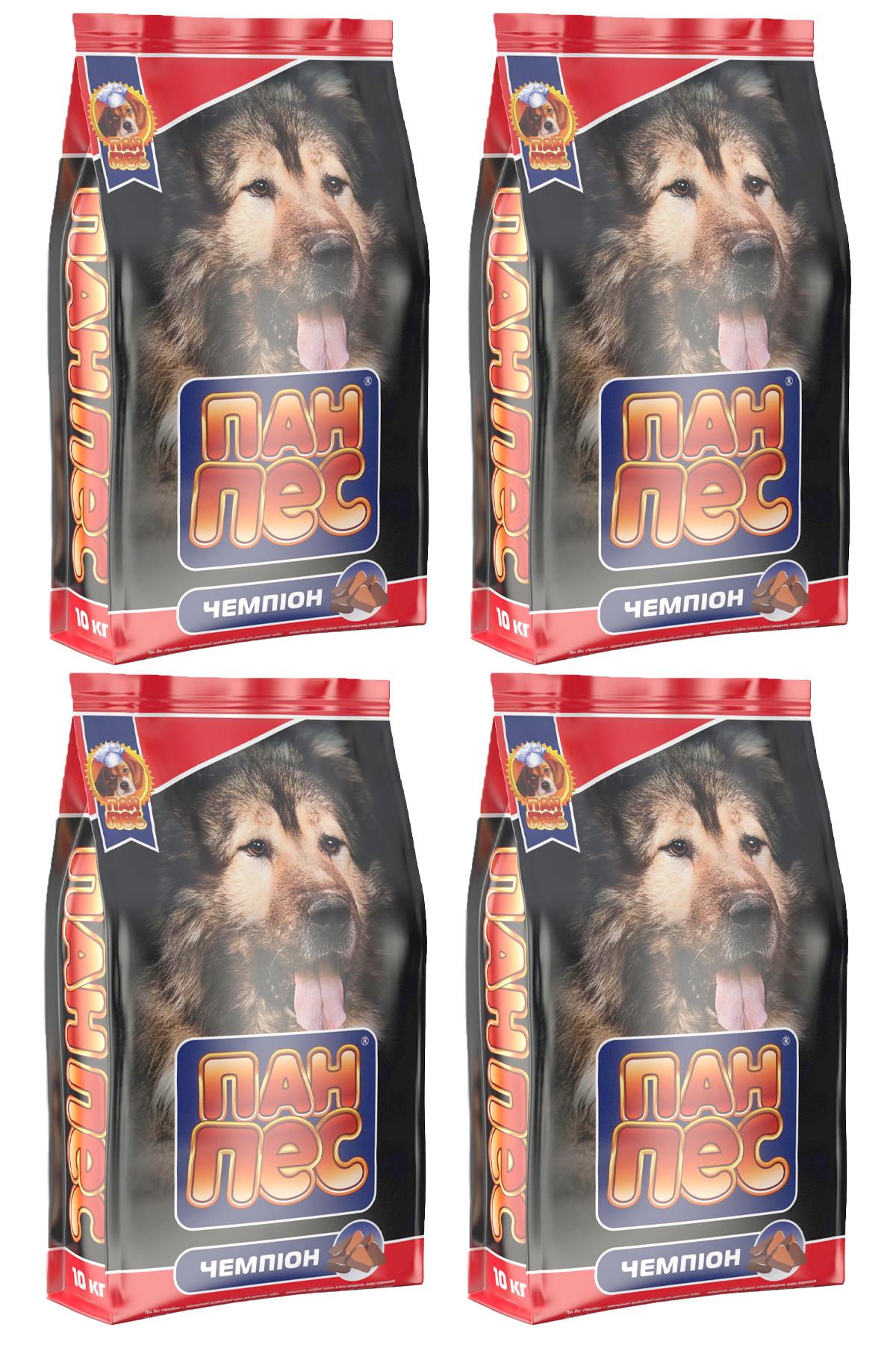 Корм сухой для собак Пан Пес Лайт Чемпион для всех пород с повышенными физическими нагрузками 4 шт. 10 кг (344348947)