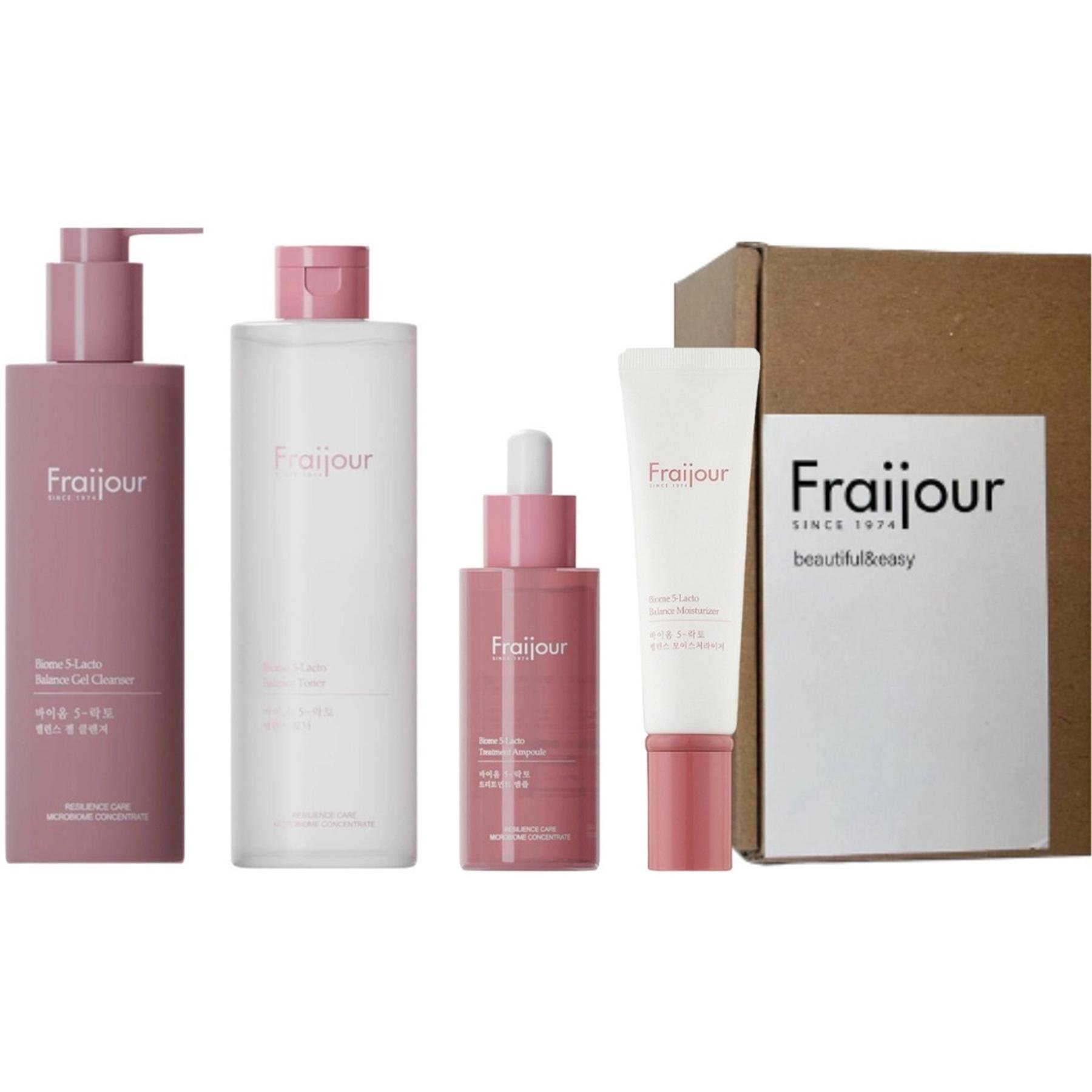 Набор увлажнения и восстановления с пробиотиками и лактобактериями Biome 5-Lacto Set Fraijour 4 продукта (8000052100020)