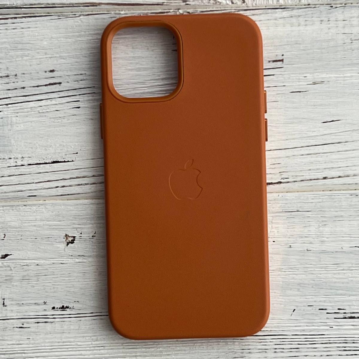 Шкіряний Чохол Накладка Leather Case Для IPhone 13 Light Brown