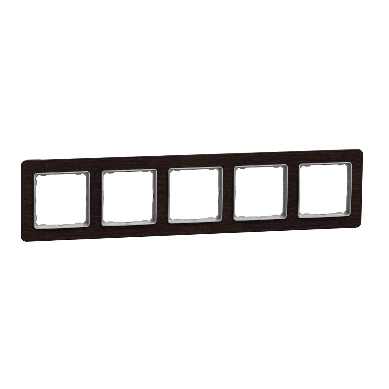 Рамка 5-постовая Schneider Electric Sedna Design&Elements ABS-UV 370х85х10 мм Венге (SDD381805)