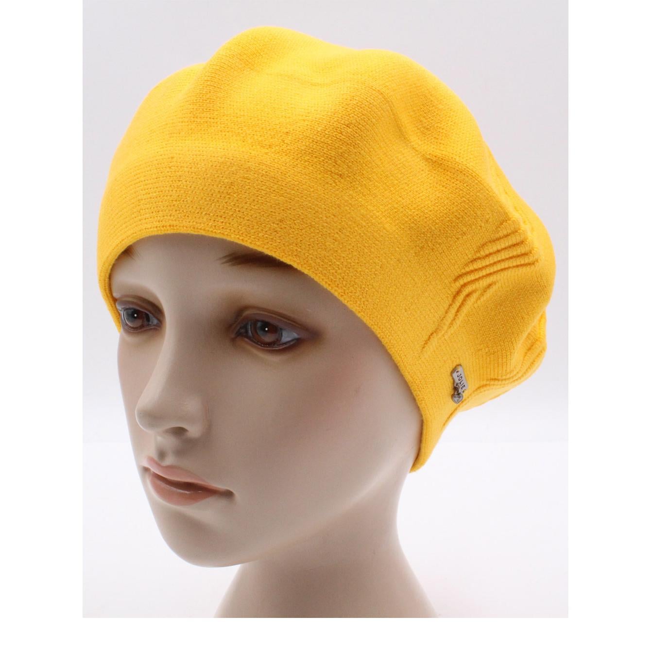 Берет женский шерстяной Leks Магма one size Темно-желтый