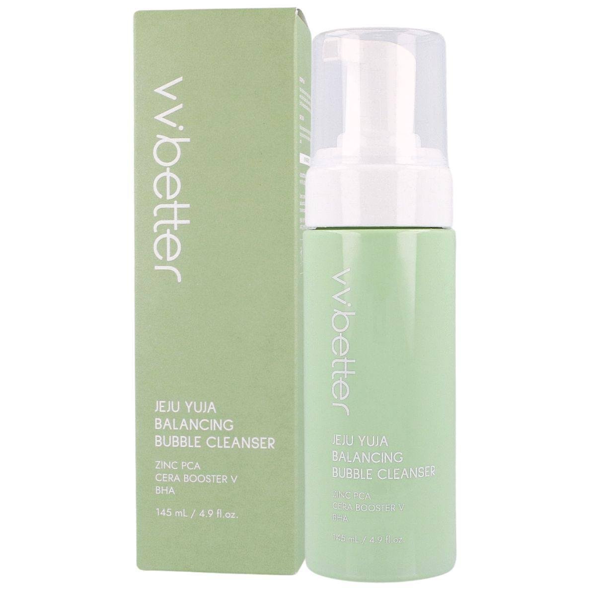 Пенка очищающая балансирующая с экстрактом юдзу VVbetter Jeju Yuja Balancing Bubble Cleanser 145 мл (1488075)