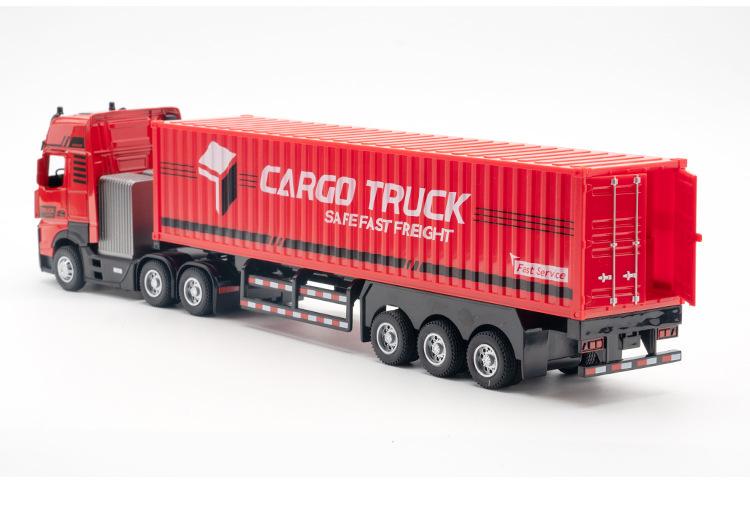 Машина контейнеровоз Cargo Truck з інерційним механізмом світлом і звуком і кузовом, що відкривається 35 см Червоний - фото 2 Машина контейнеровоз Cargo Truck з інерційним механізмом світлом і звуком і кузовом, що відкривається 35 см Червоний - фото 2