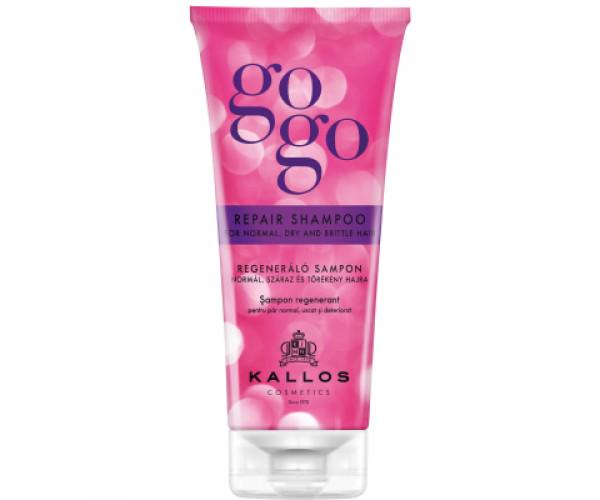 Шампунь Kallos Cosmetics Gogo Repair Shampoo Восстанавливающий 200 мл (5998889507411) - фото 1