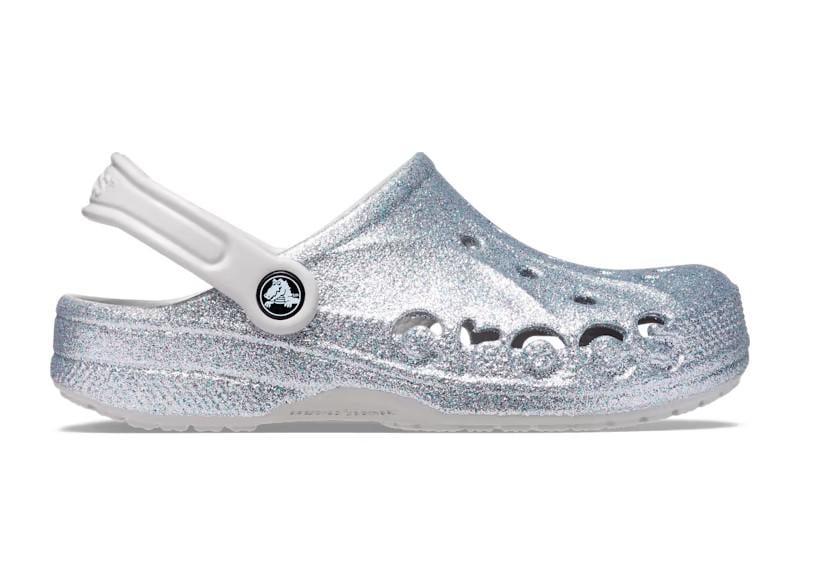 Сабо с блестками Crocs Baya Glitter р. 40-41 Silver Glitter (22281681) - фото 5