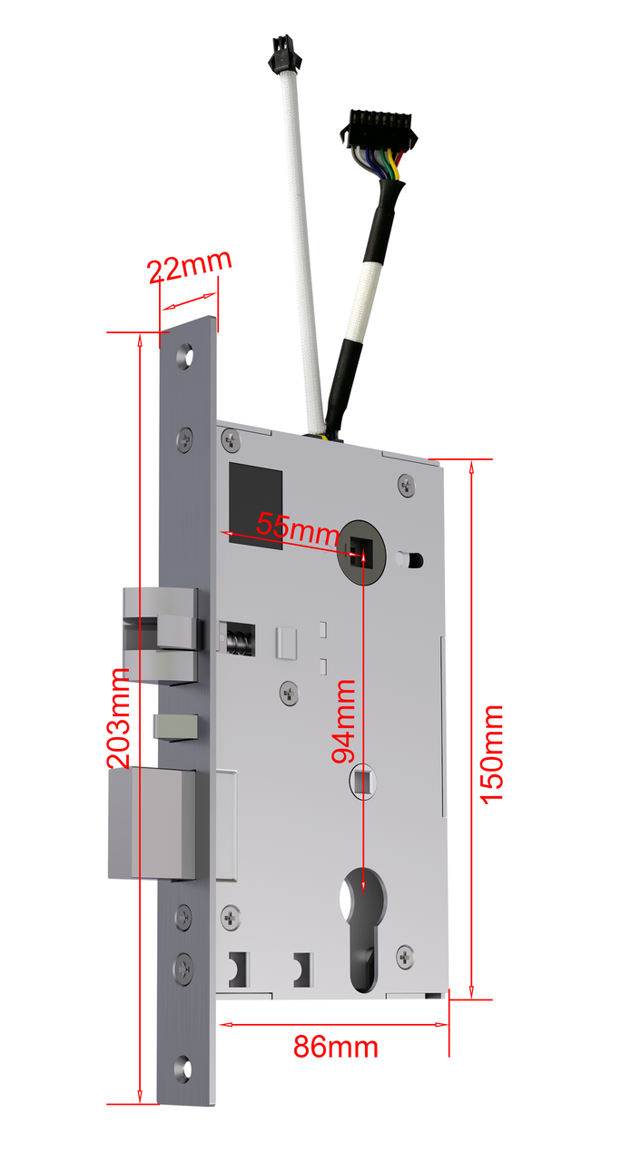 Электронный RFID замок для гостиниц и хостелов SEVEN LOCK SL-7731 Silver (SL7731s) - фото 6