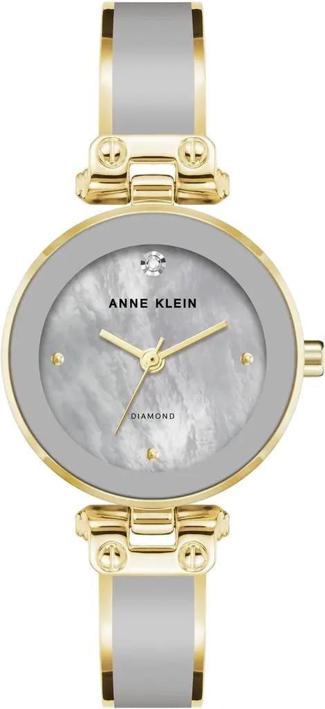Наручний годинник жіночий Anne Klein AK/1980LGGB з золотистим циферблатом та сталевим браслетом