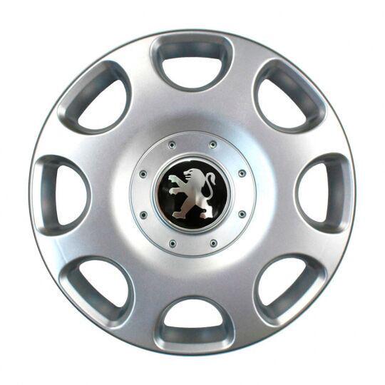 Автомобильные колпаки SKS 208 R14 с логотипом Peugeot 4 шт. Серебристый