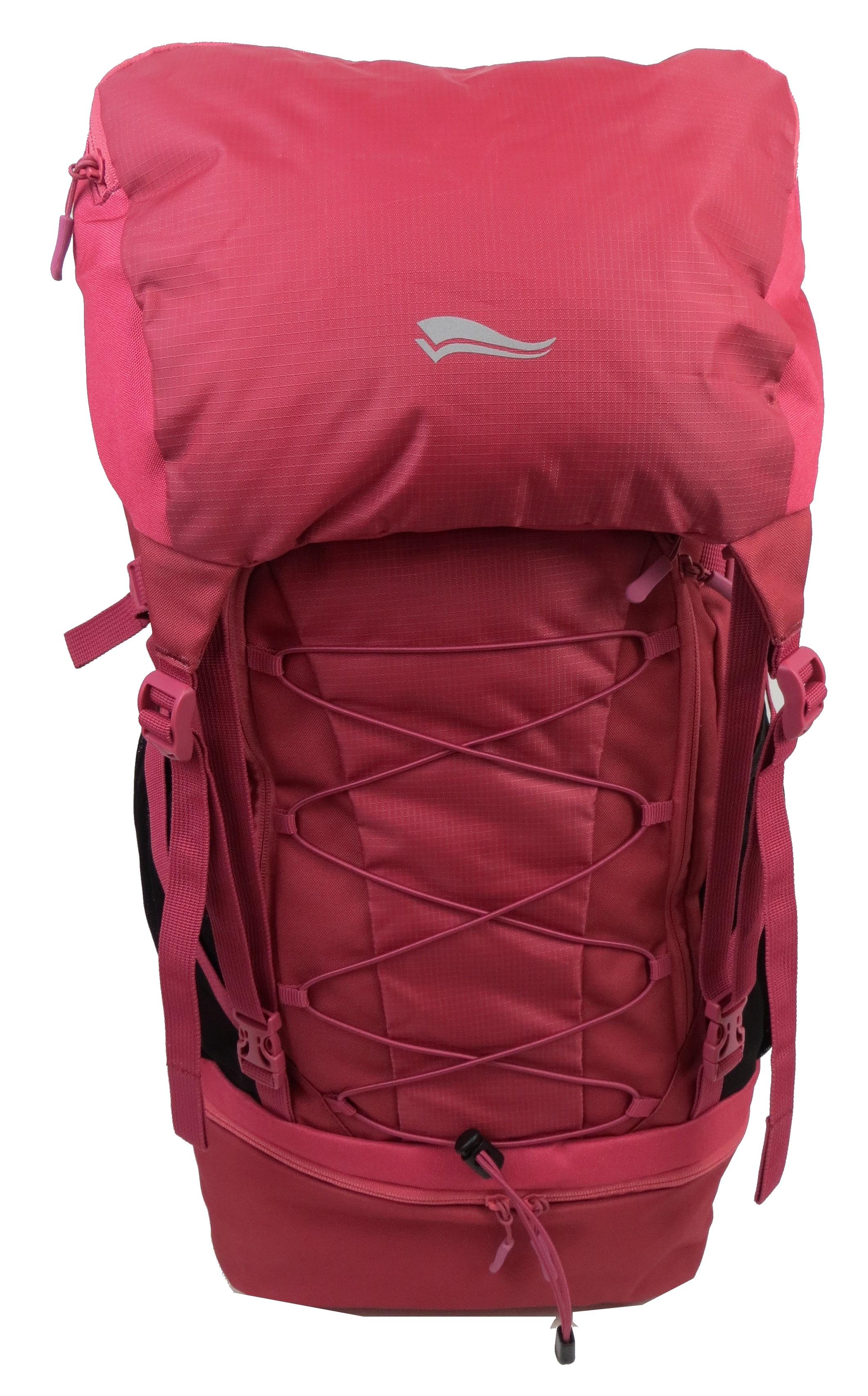 Туристический рюкзак Crivit 50+5 л полиэстер Бордовый (IAN7176621 bordo)