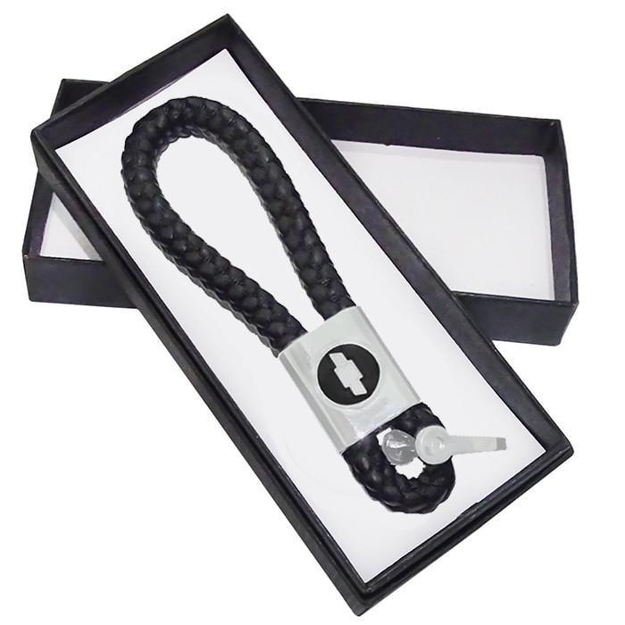 Брелок кожаный косичка Chevrolet с подарочной коробкой (111609)