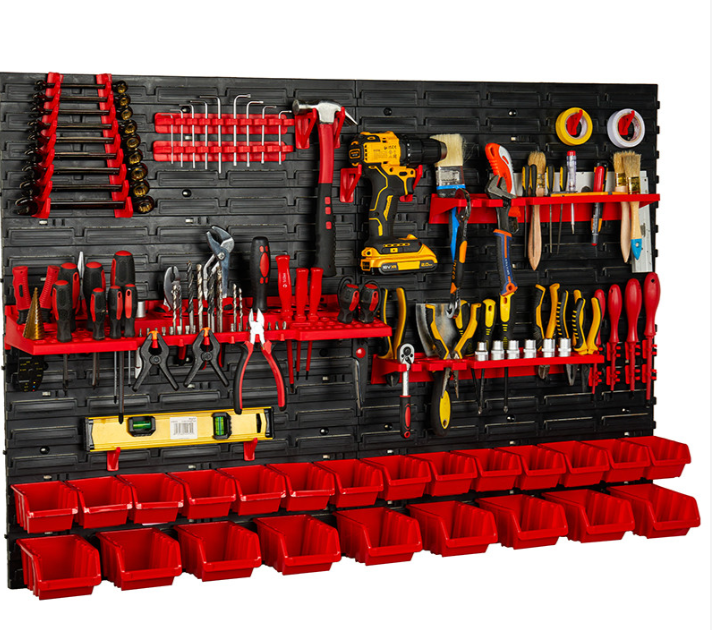 Панель для инструментов Kistenberg KS-01 115x78 см 23 контейнера Черно-красный (29918907)
